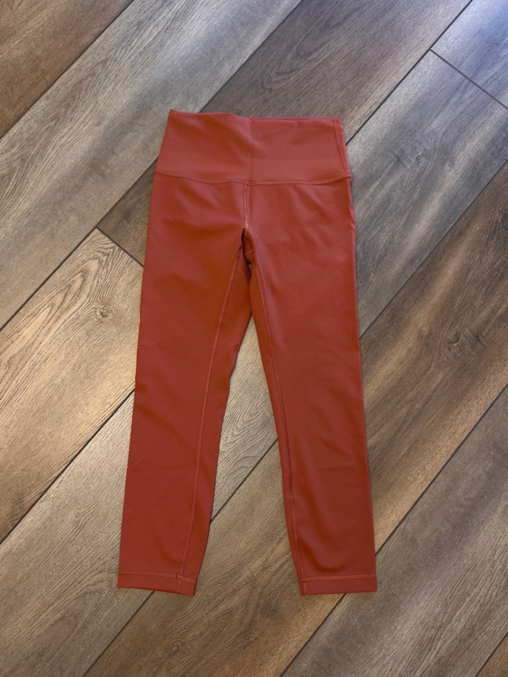 Orange/red wonder under lululemon size 6